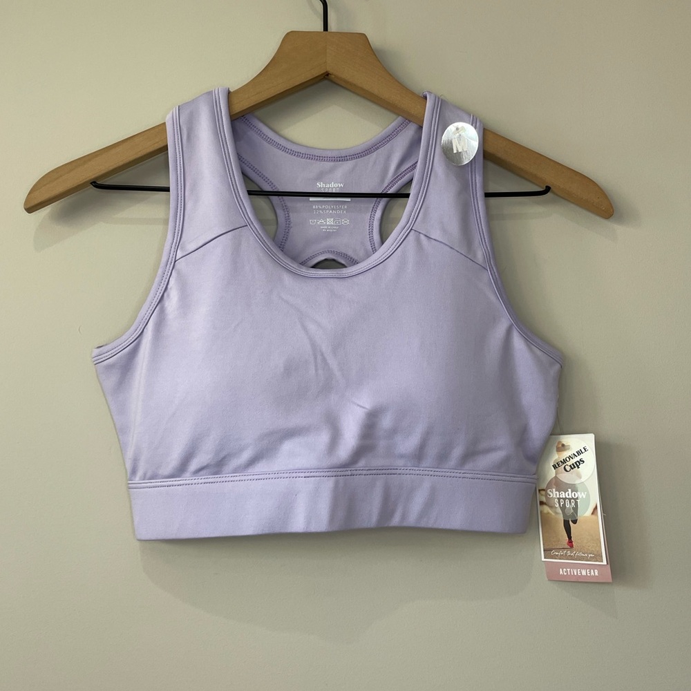 Shadow Sport NWT activewear removable cups sports bra medium